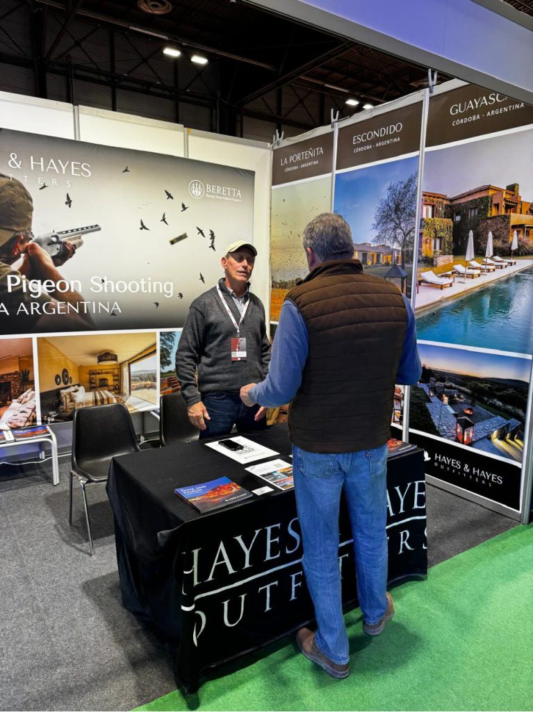 Visitors at Hayes & Hayes stand during Cinegética Madrid 2026